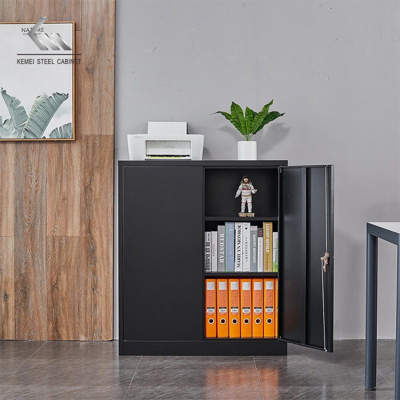 KEMEI Office Use Swing Door Metal Cabinet 900mm Height