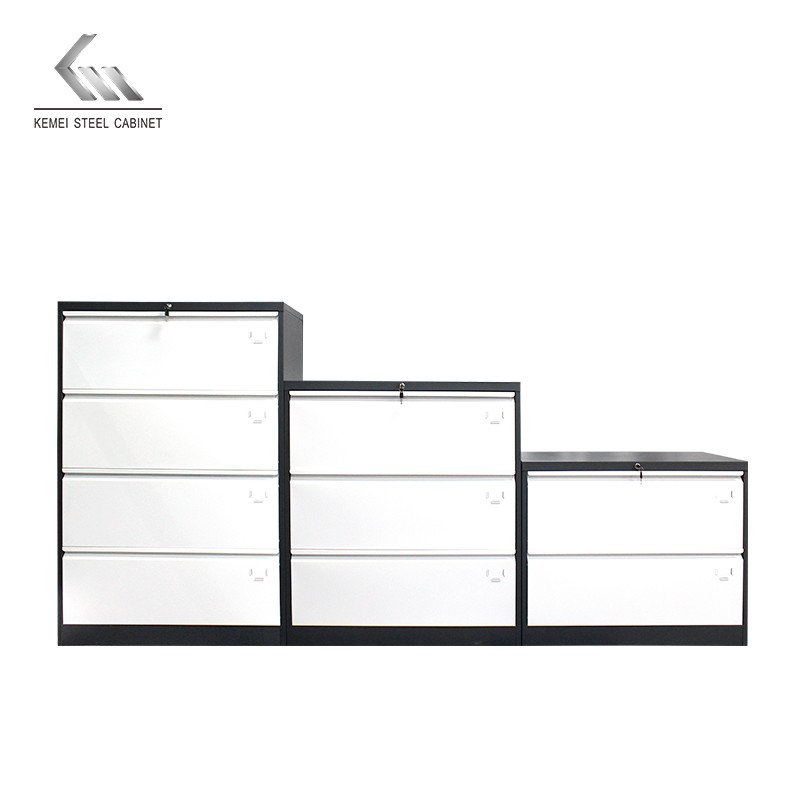 Office Steel Width 2/3/4 Drawer Metal File Storage Cabinet Filing Wardrobe with New Handle