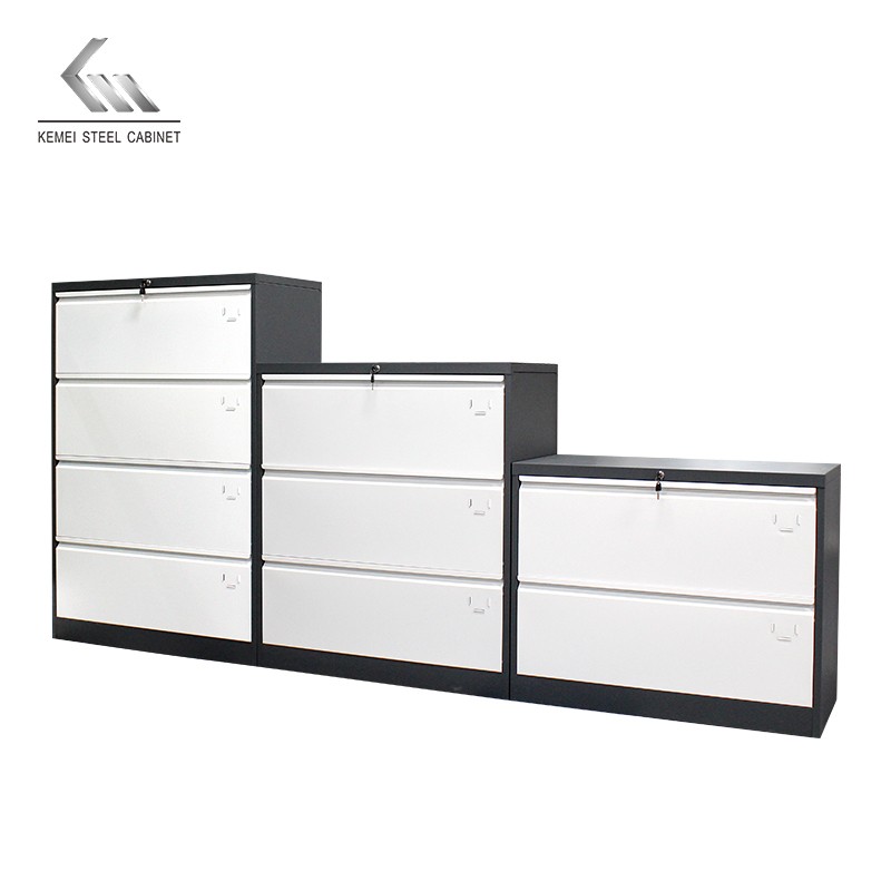 Office Steel Width 2/3/4 Drawer Metal File Storage Cabinet Filing Wardrobe with New Handle