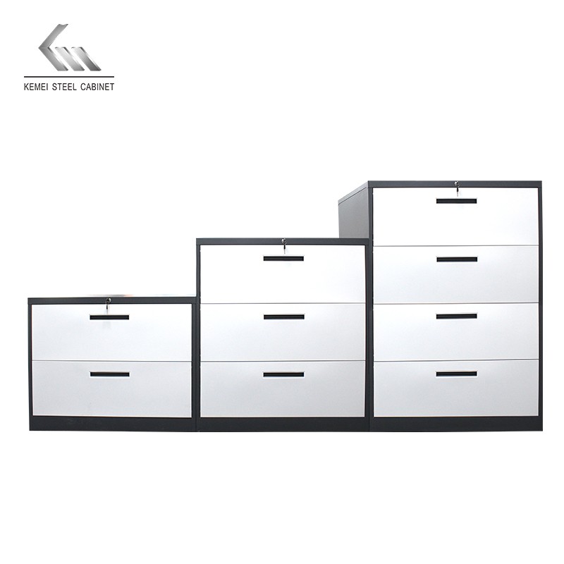Combination 2 3 4 Drawer Metal File Wide Cabinet Filing Storage Steel Office Furniture Locker
