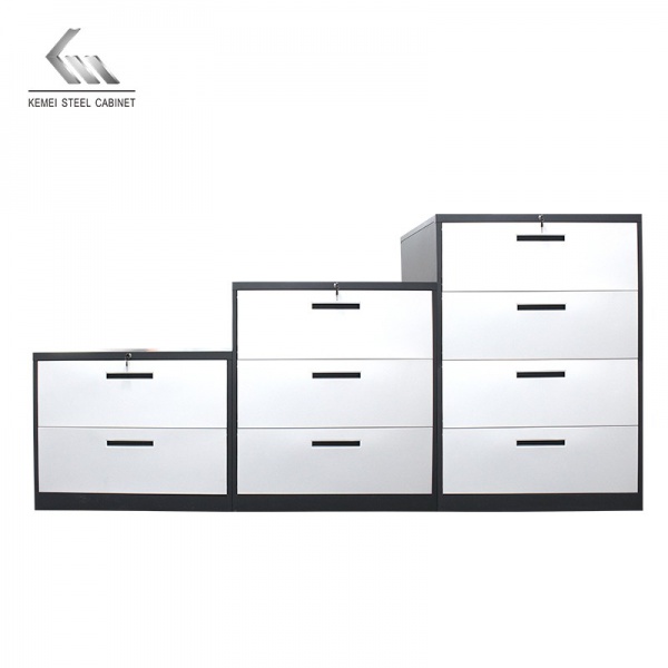 Combination 2 3 4 Drawer Metal File Wide Cabinet Filing Storage Steel Office Furniture Locker