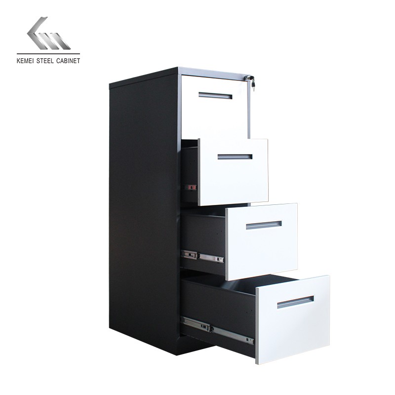 Knock-Down Steel Cabinet File Tray Documents with Locker Metal Storage Fireproof