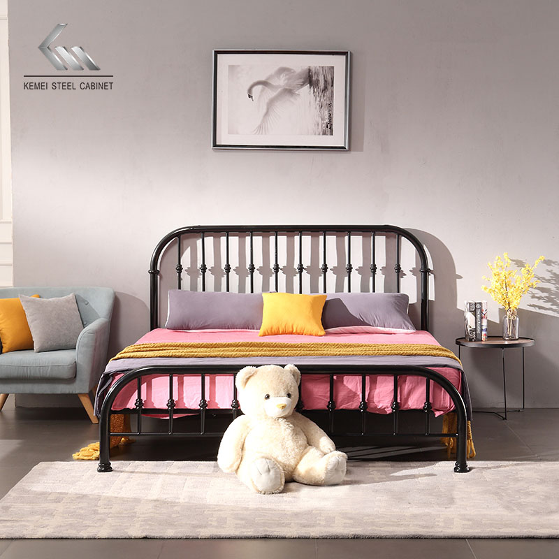 Simple Single Metal Bed Frame For Hostel Home