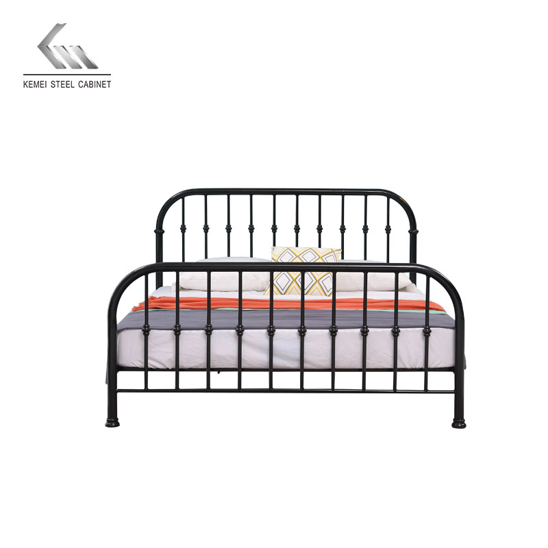 Single Queen Size Metal Steel Bed Frame