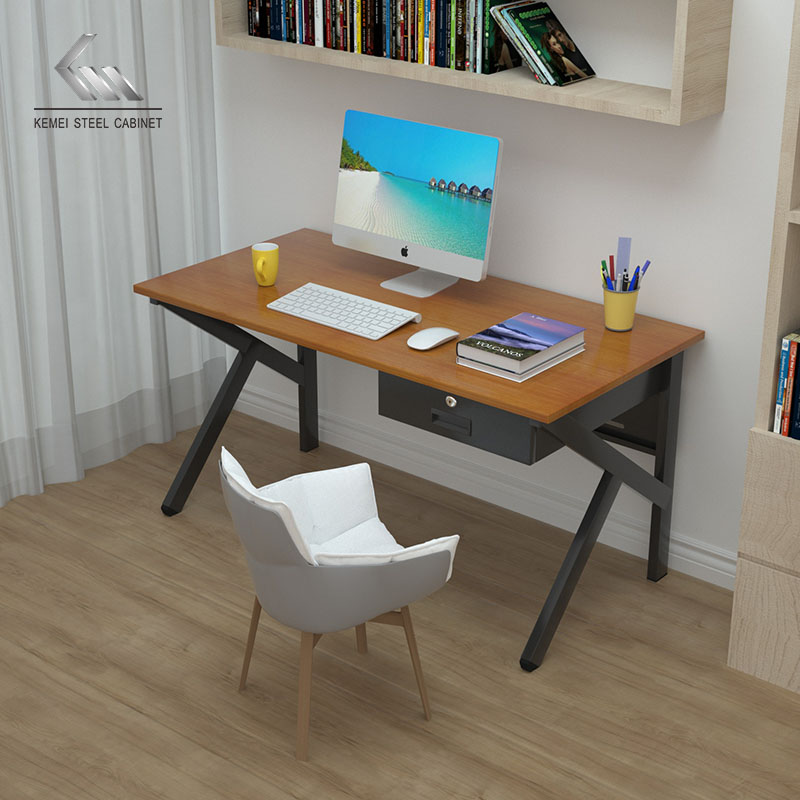 K Shape Desk With Drawer