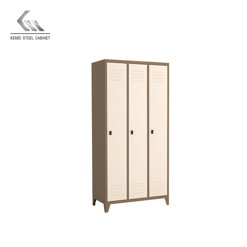 3 Doors Steel Locker With Standing Leg