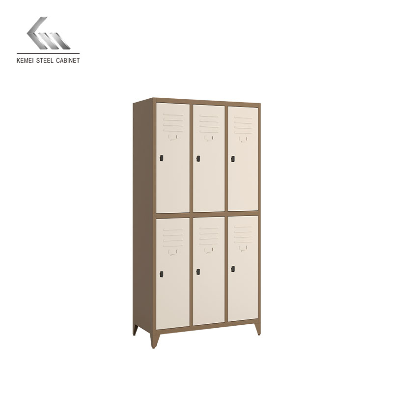 6 Doors Steel Locker With Standing Leg