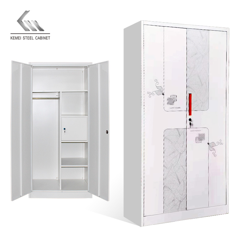 2 Door Swing Door Steel Wardrobe