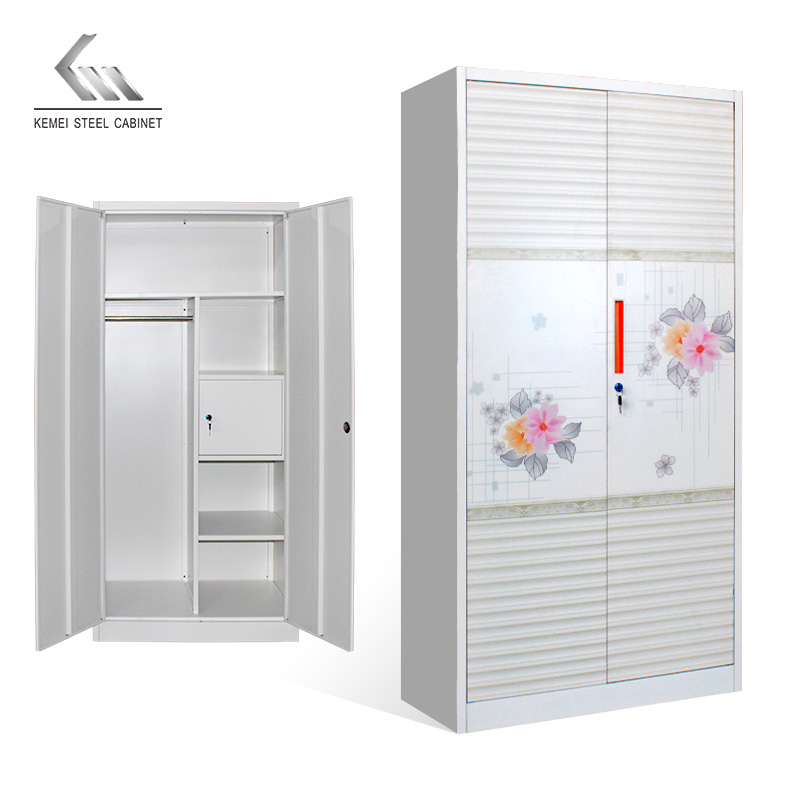 2 Door Swing Door Steel Wardrobe