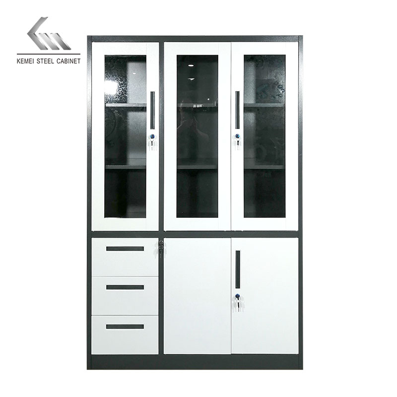 3 Door Steel Office File Cabinet Storage Locker