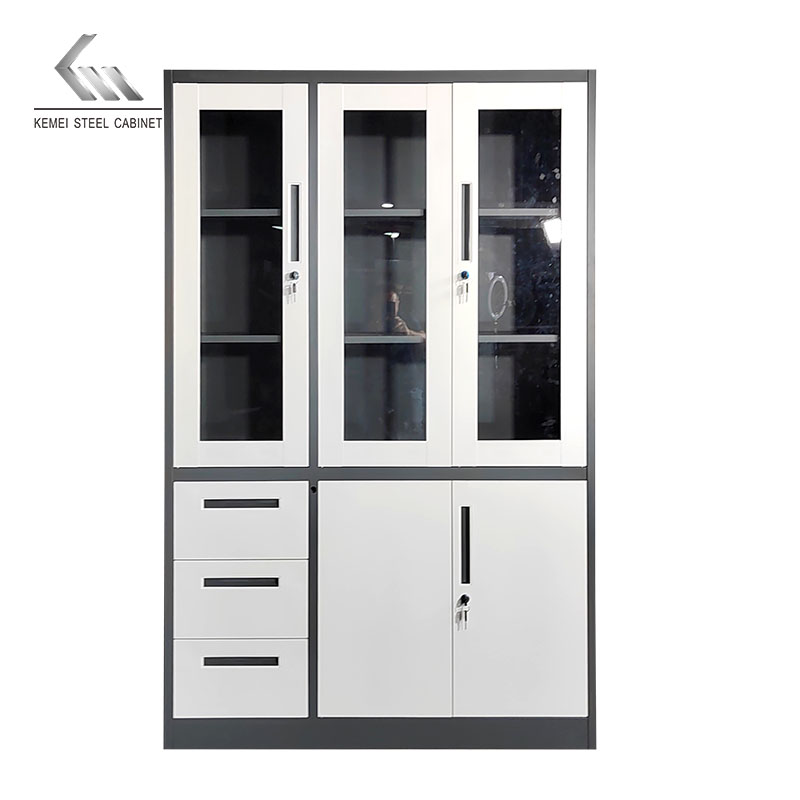 3 Door Steel Office File Cabinet Storage Locker