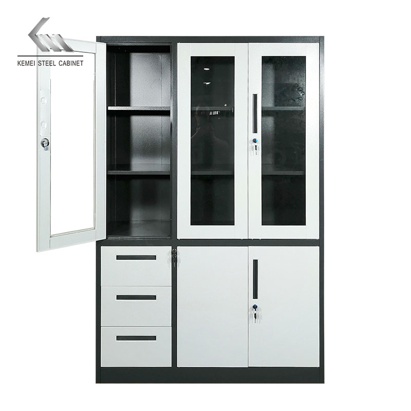 3 Door Steel Office File Cabinet Storage Locker