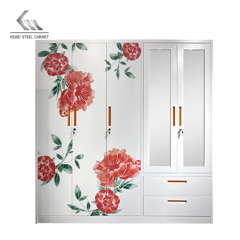 5 Door Swing Door Steel Wardrobe