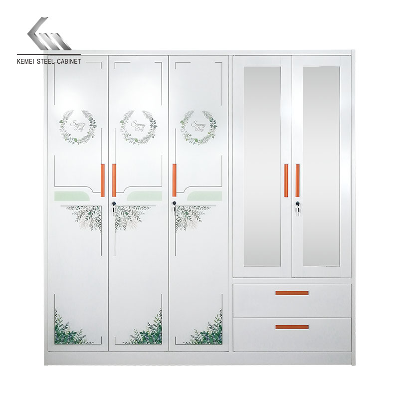 5 Door Swing Door Steel Wardrobe