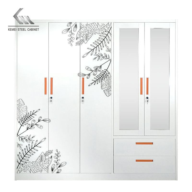 5 Door Swing Door Steel Wardrobe