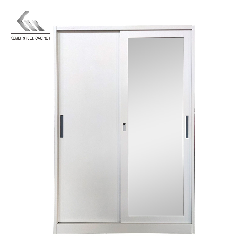 Flower Transfer 2 Swing Door Closet almira steel wardrobe