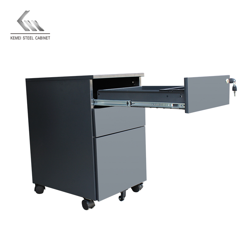 Under Desk Movable Cabinet with Wheel Metal File Mobile Cabinet