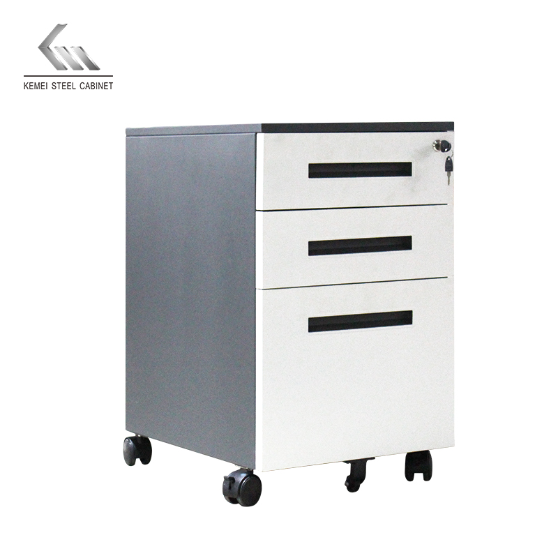 School Flexible Steel 3 Drawer Mobile Pedestal