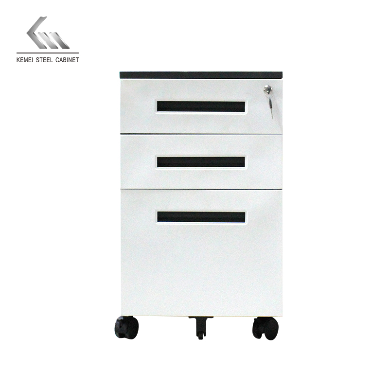 School Flexible Steel 3 Drawer Mobile Pedestal