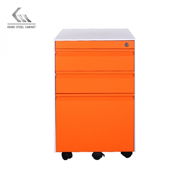 3 Drawer Mobile Pedestal Steel File Cabinet