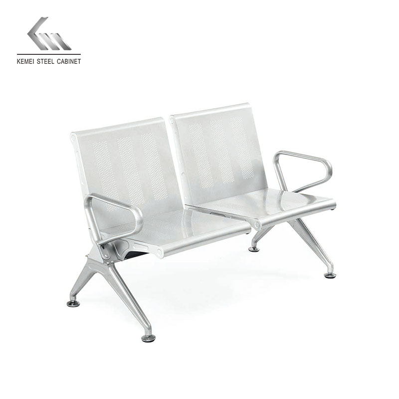 Public 5 Seater Reception Chair Bus Station Waiting Chair