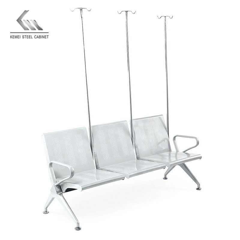 Public 5 Seater Reception Chair Bus Station Waiting Chair