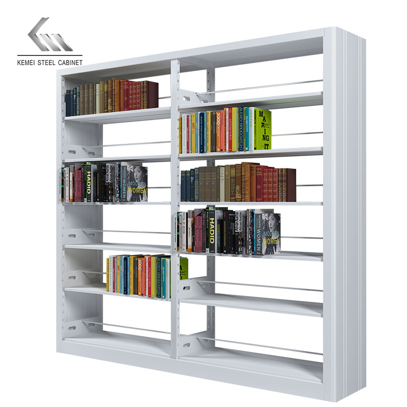 Wholesale Durable double sided Steel Bookshelf