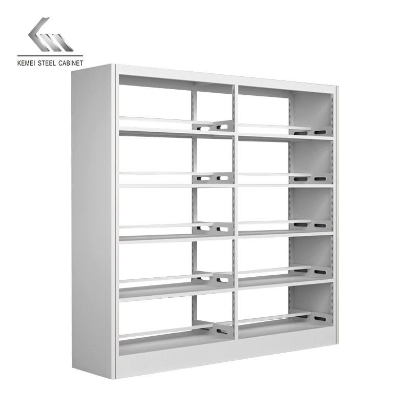 Wholesale Durable double sided Steel Bookshelf