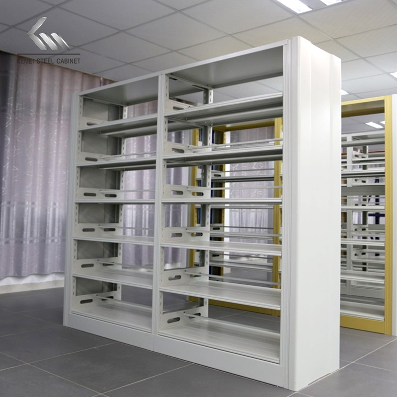 Wholesale Durable double sided Steel Bookshelf