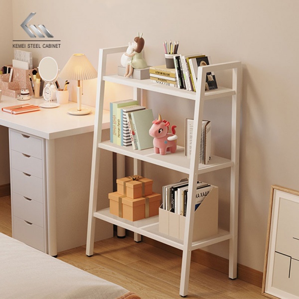 Bedroom Storage Ladder Shelf Steel Rack
