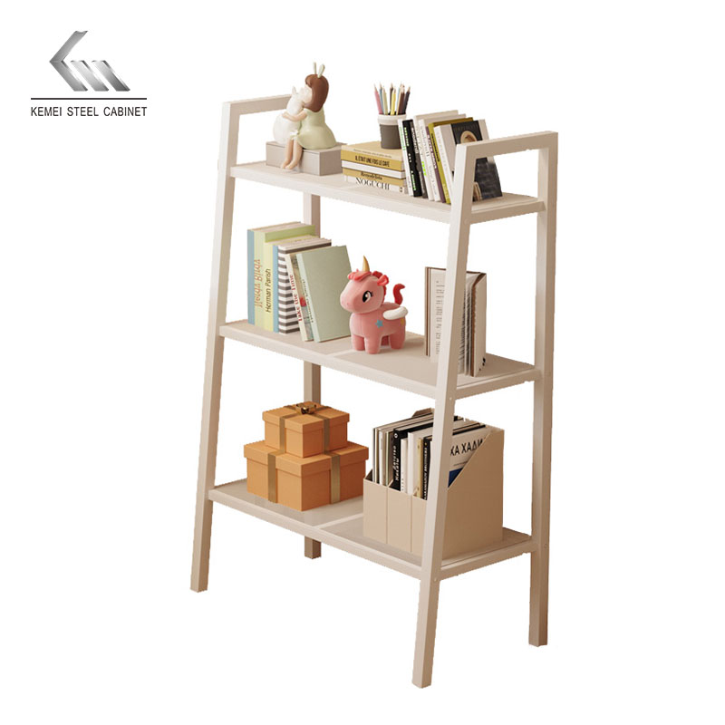 Bedroom Storage Ladder Shelf Steel Rack