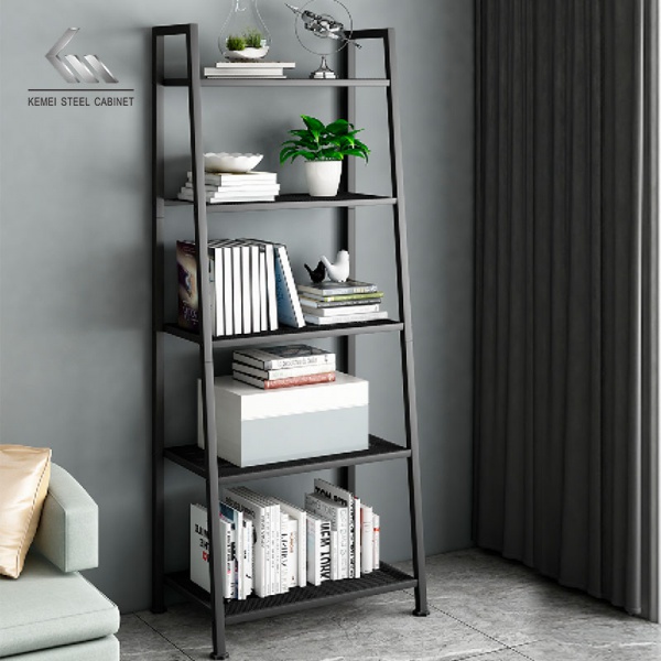 5 Layer Ladder Display Shelving Steel Trapezoidal Shelf