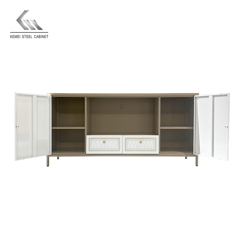Modern 1600mm TV Stand with Drawers Line Media Console