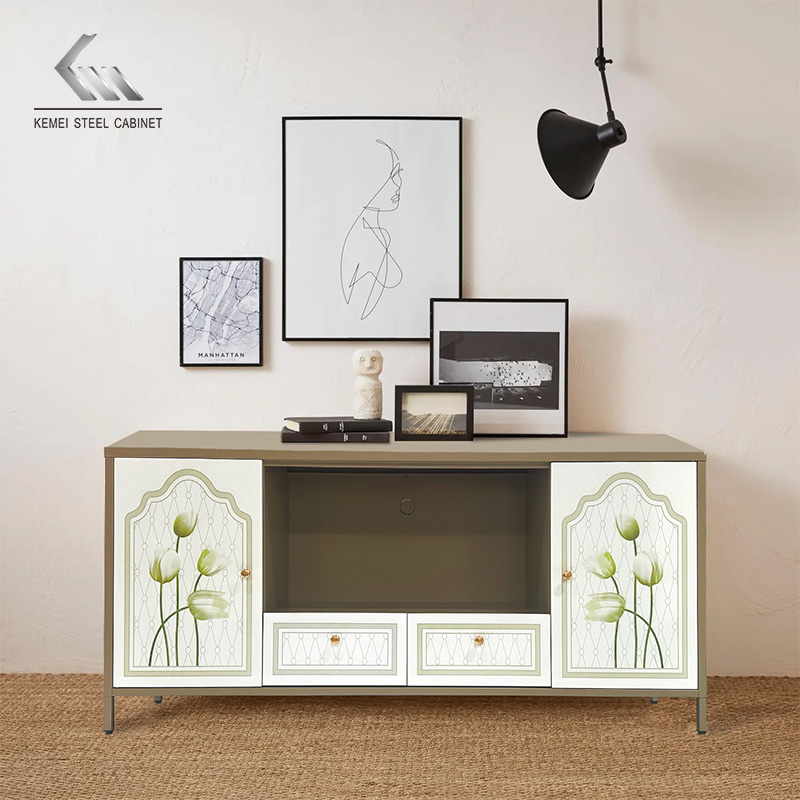 Modern 1600mm TV Stand with Drawers Line Media Console