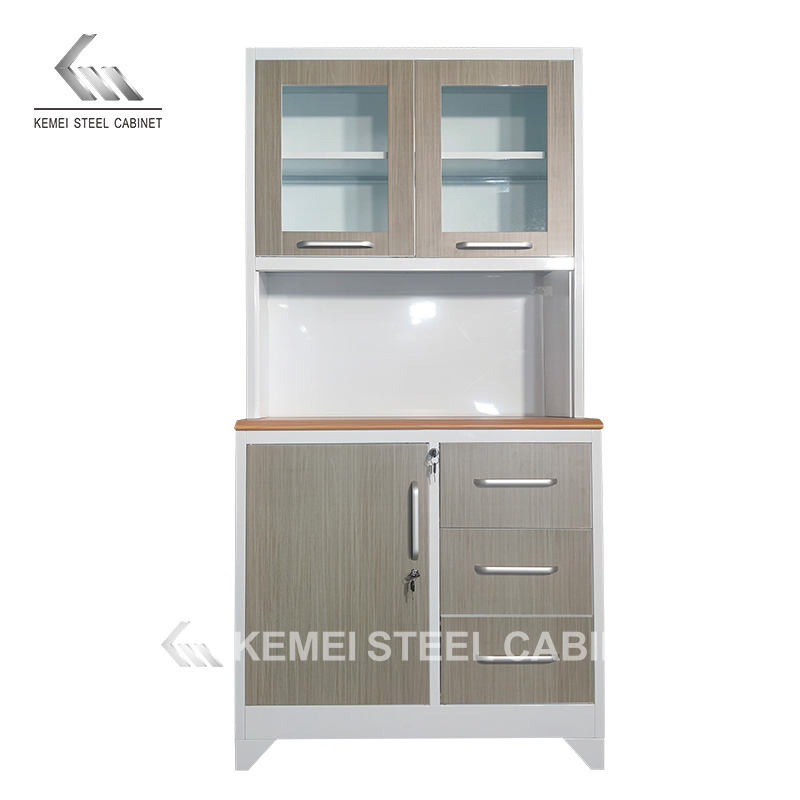 Fashionable Steel Kitchen Storage Cabinet Metal Furniture Cupboard