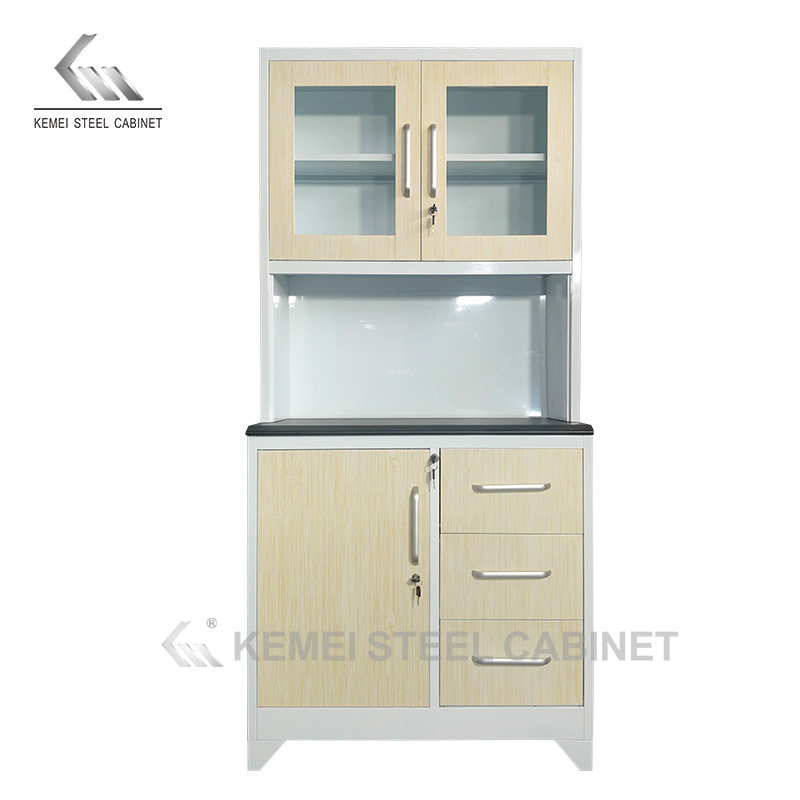 Fashionable Steel Kitchen Storage Cabinet Metal Furniture Cupboard