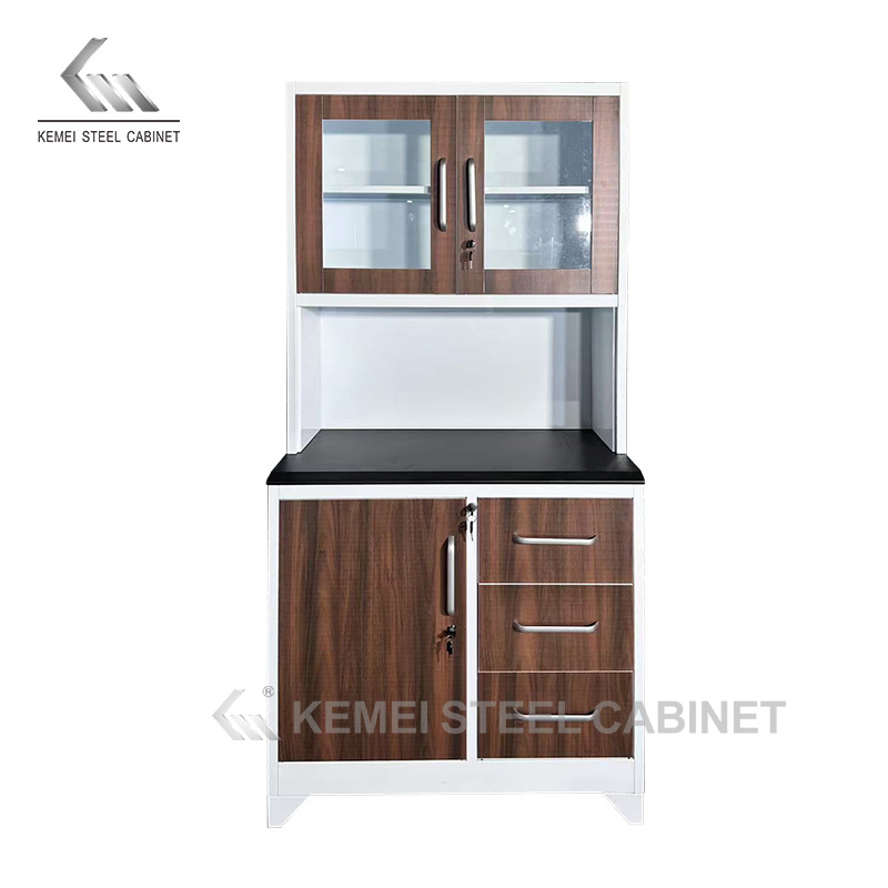 Fashionable Steel Kitchen Storage Cabinet Metal Furniture Cupboard