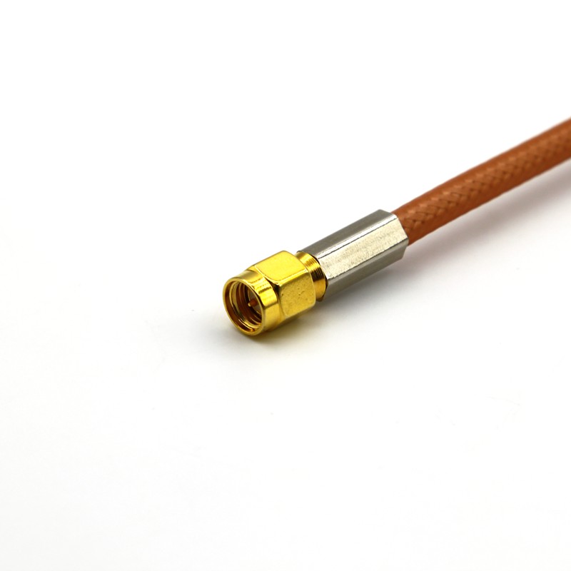 SMA公头直式-SMA公头弯式连接器接RG400电缆组件