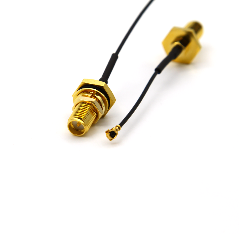 SMA反极性母头-USSⅠ代端子连接器接1.13mm电缆组件