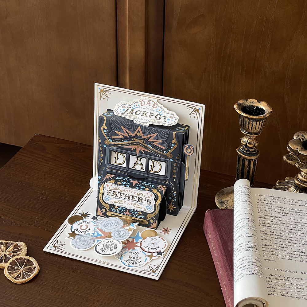 Father's Day Monopoly-themed Pop-up Card