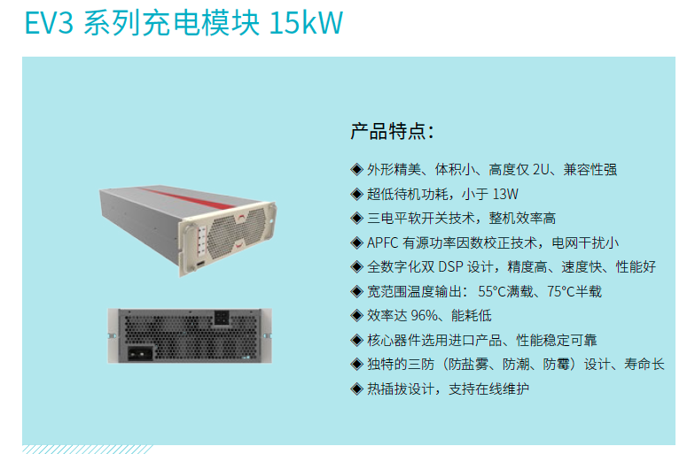 EV3系列充电模块15kW