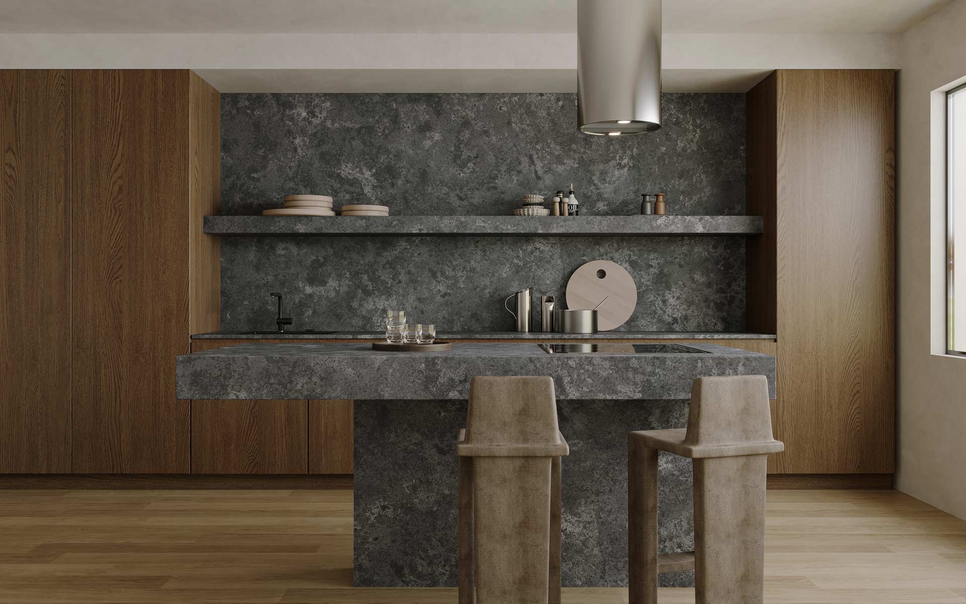 How to clear stubborn stains on quartz stone surfaces?