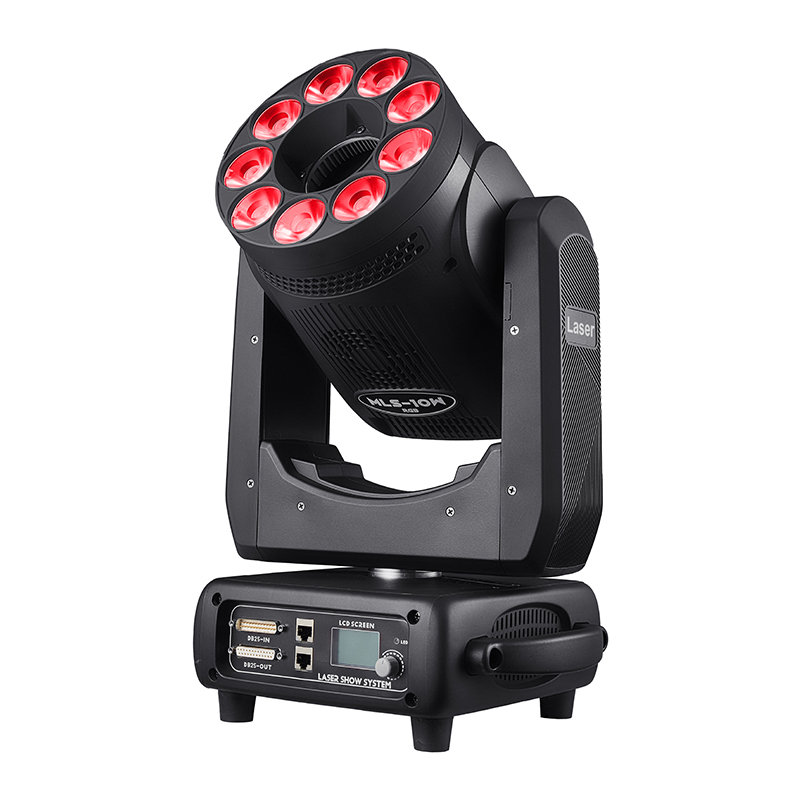 10W shaking head laser+LED dyeing