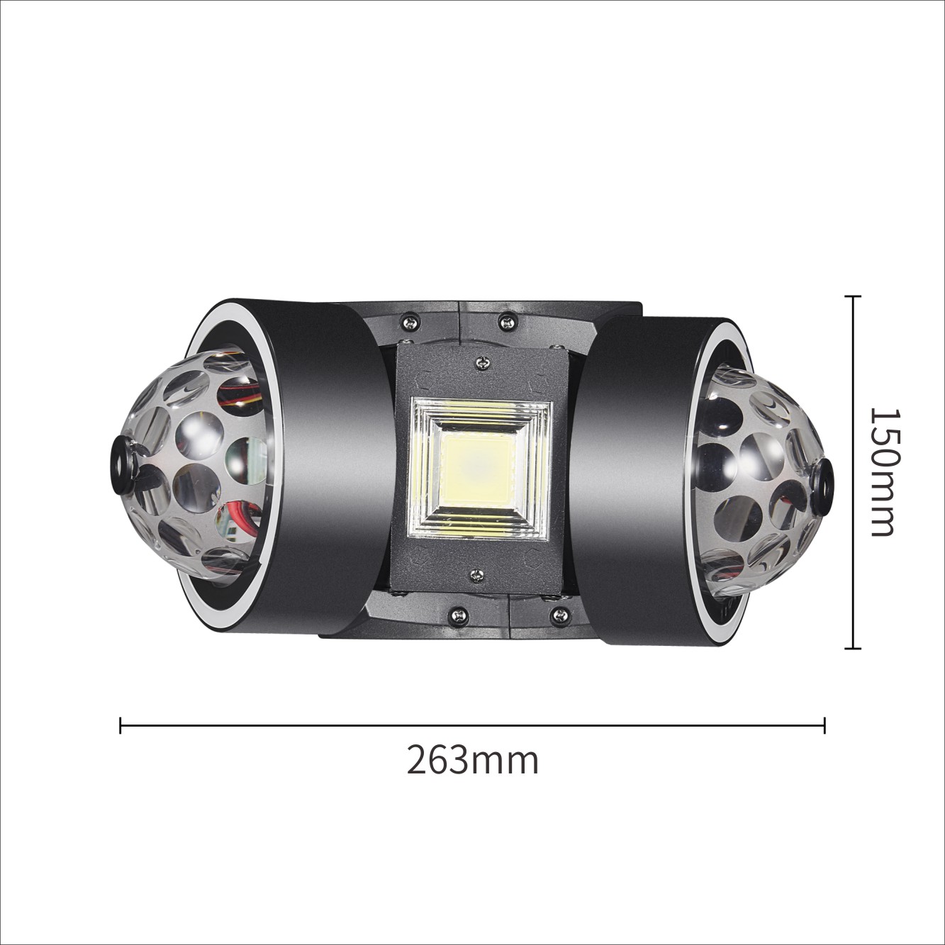 Double headed magic ball laser light