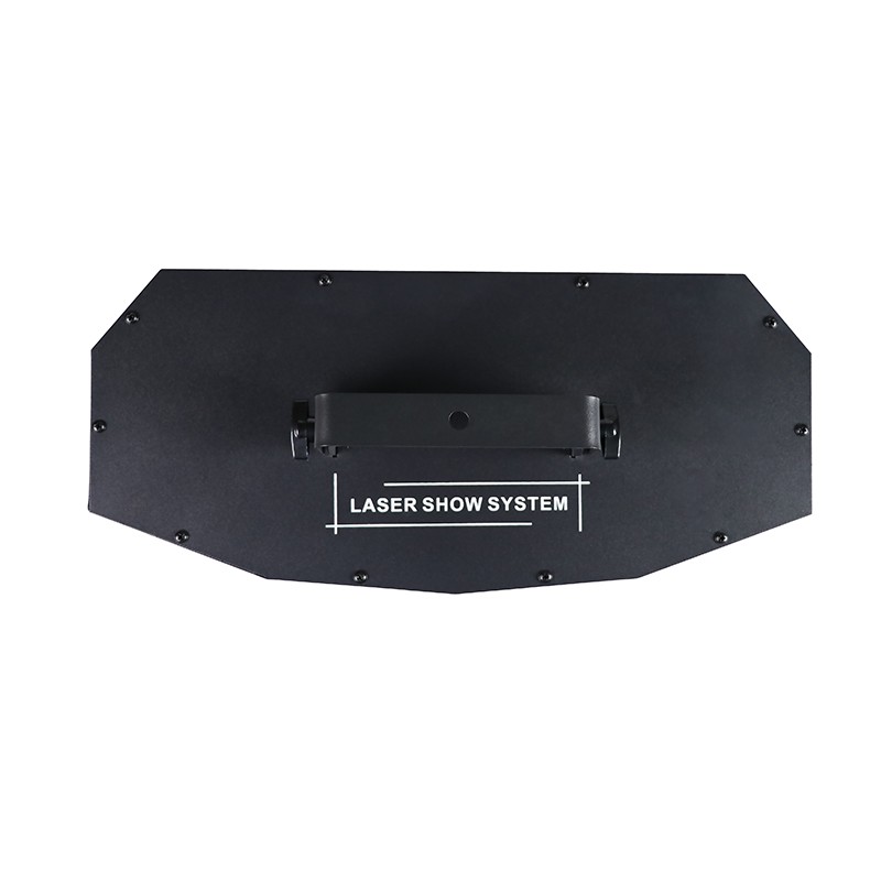  Fan shaped four head full-color scanning laser
