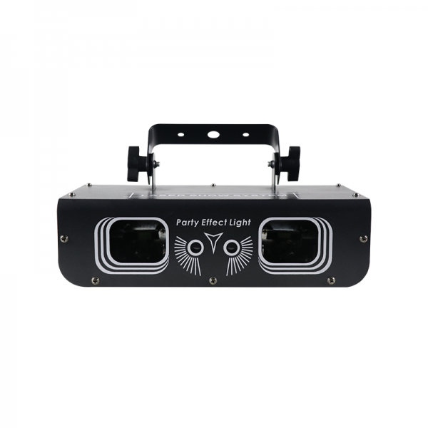 Owl-shaped dual-head laser light