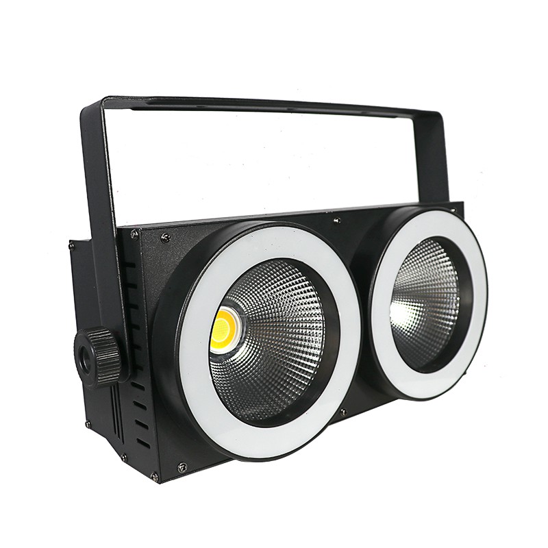 COB 2-Eye Audience Light with Dual-Color Internal and External Complementary Lights