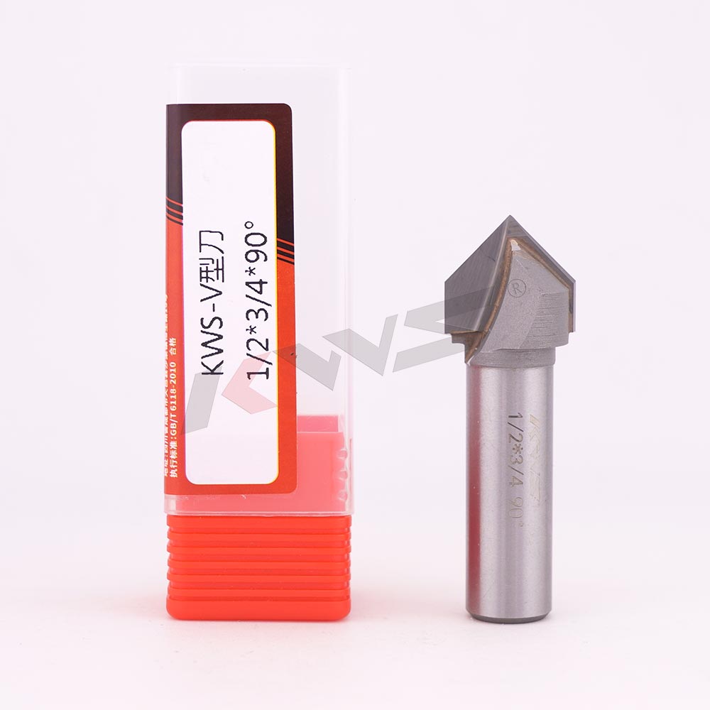 KWS 1-2x3-4 90° V Type Slotting Bit for Wood