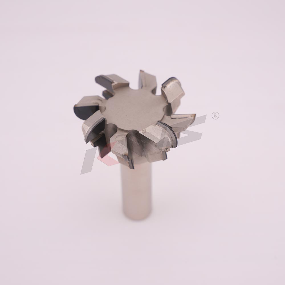 KWS 1/2x45xH18xZ4+4 R5.5 R PCD router bit for milling the handleless door
