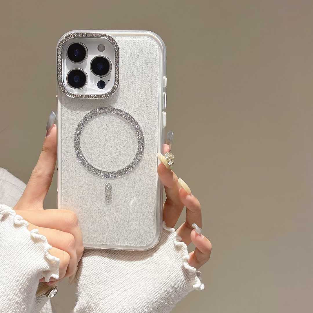 Pure color magnetic phone cases for iphone 16 15 14 13 12 11